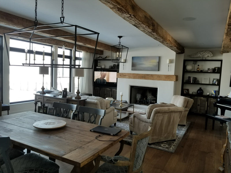 Open dining and family room